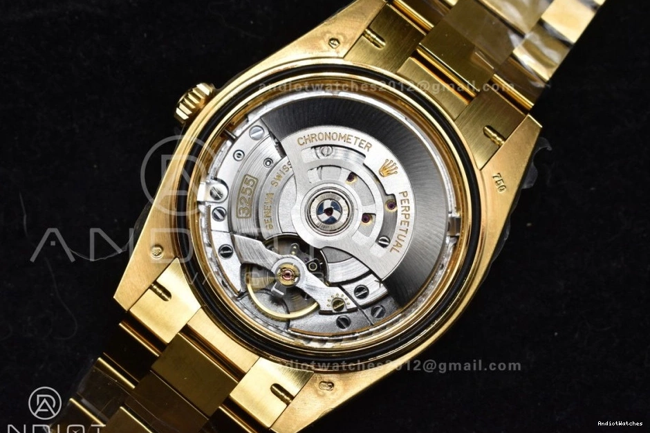 Soft 1:1 Date Bracelet ARF Weight) Crystal On President (Gain 656 Best YG Day Edition Black Dial 228238 VR3255 40 0228